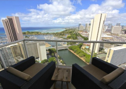 High floor Watermark Waikiki ocean view condo